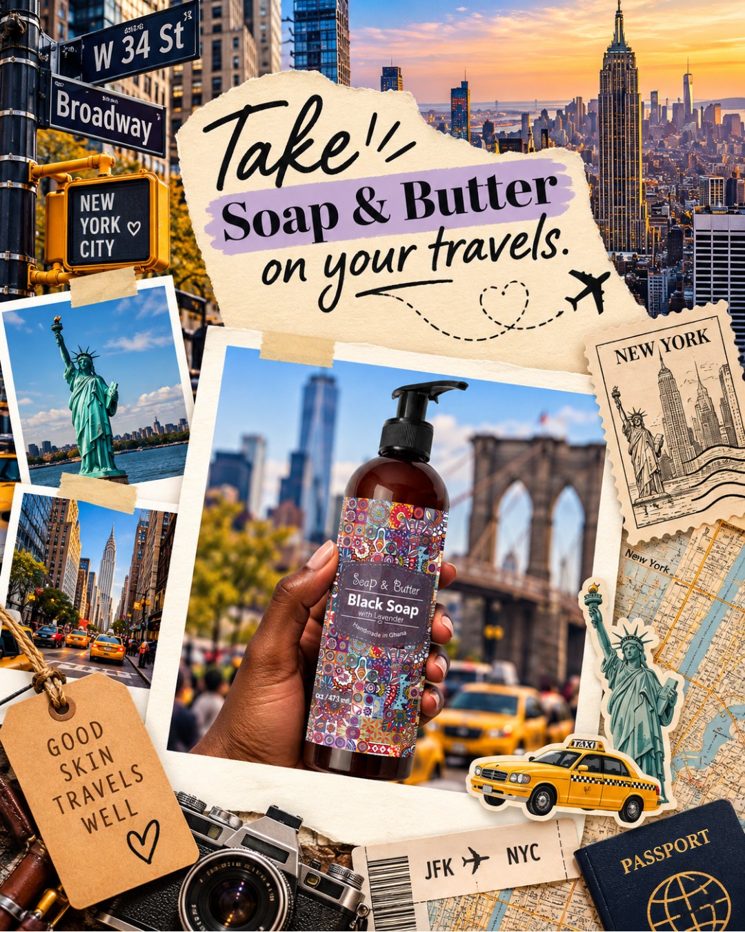 Take Soap & Butter on your next adventure, and experience the nourishing power of natural ingredients that will leave your skin feeling soft, smooth, and rejuvenated!